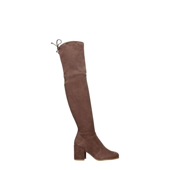 Stuart Weitzman Beige Leather Over The Women's Knee